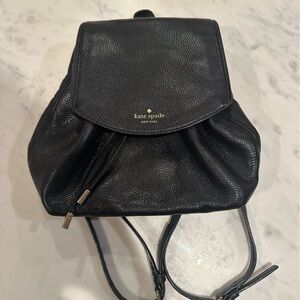 Kate Spade classic mini black backpack in good condition